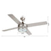 52" Cason Modern Downrod Mount Reversible Ceiling Fan with Lighting and Remote Control - ParrotUncle