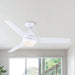 52" Cochin Industrial Downrod Mount Ceiling Fan with LED Lighting and Wall Control - ParrotUncle