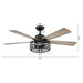 52" Divisadero Farmhouse Downrod Mount Reversible Crystal Ceiling Fan with Lighting and Remote Control - ParrotUncle