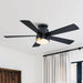 52" Flush Mount Smart Fan with LED Light - ParrotUncle