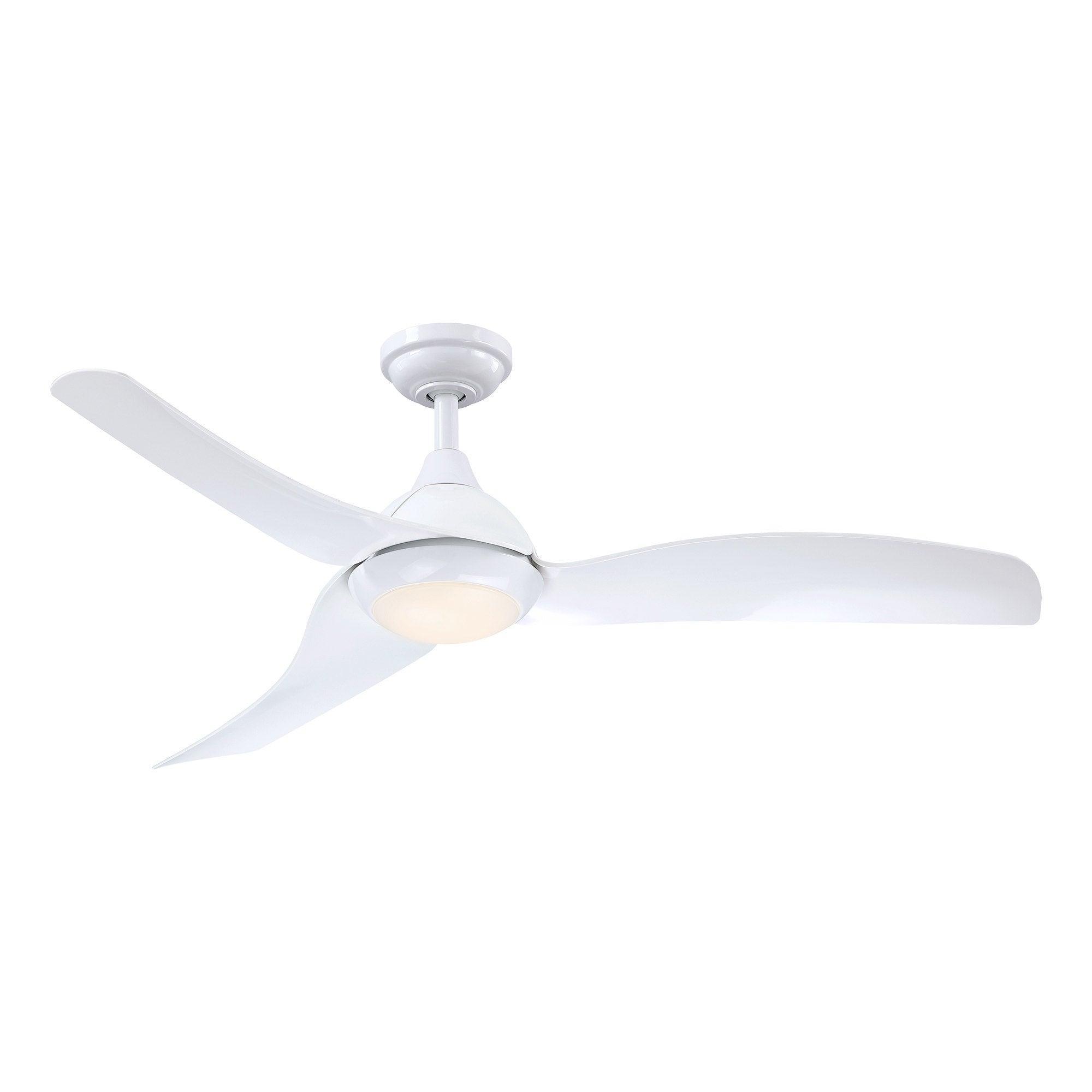 52" Industrial DC Motor Downrod Mount Reversible Ceiling Fan with LED Lighting and Remote Control - ParrotUncle