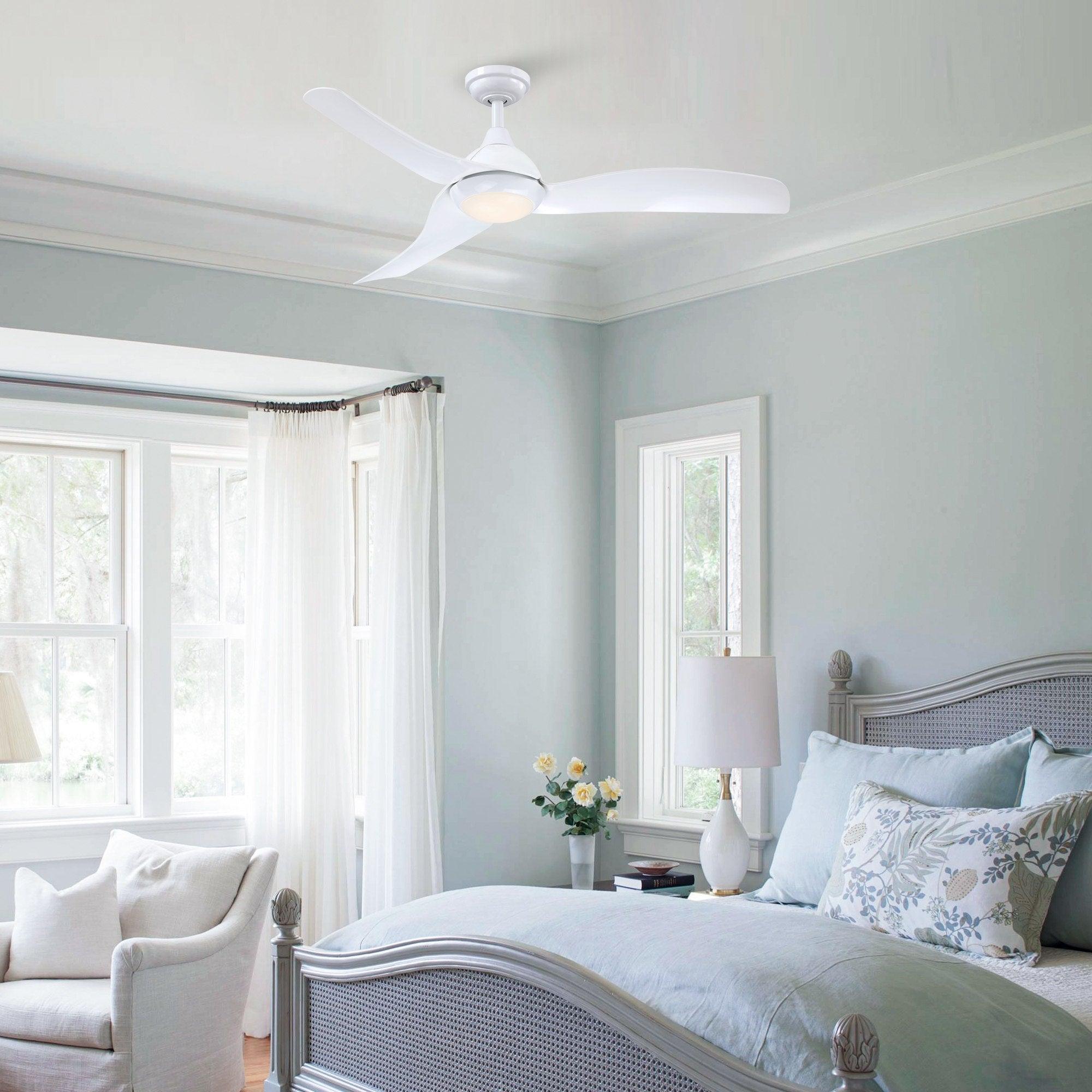 52" Industrial DC Motor Downrod Mount Reversible Ceiling Fan with LED Lighting and Remote Control - ParrotUncle