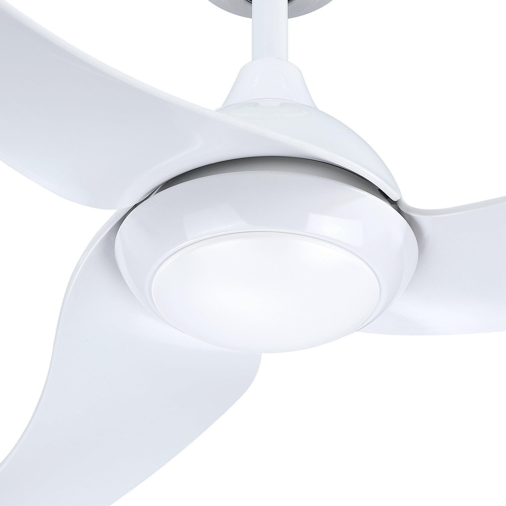 52" Industrial DC Motor Downrod Mount Reversible Ceiling Fan with LED Lighting and Remote Control - ParrotUncle