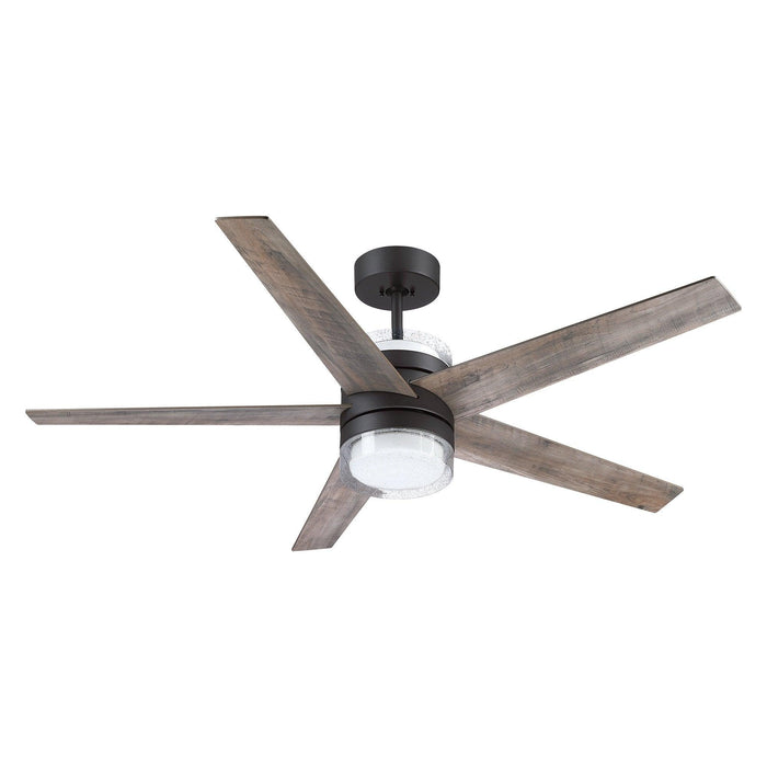 52" Mussoone Industrial Downrod Mount Reversible Ceiling Fan with Lighting and Wall Control - ParrotUncle