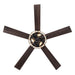 52" New Delhi Industrial Downrod Mount Reversible Ceiling Fan with Lighting and Remote Control - ParrotUncle