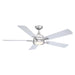 52" Tata Nagar Industrial Brush Nickel Downrod Mount Reversible Crystal Ceiling Fan with Lighting and Remote Control - ParrotUncle