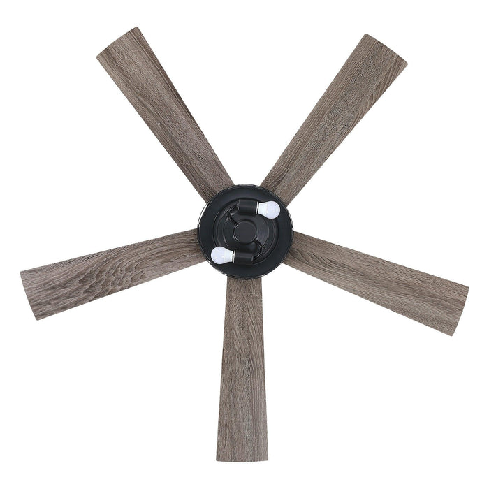 52" Windmill Modern Downrod Mount Reversible Ceiling Fan with Lighting and Remote Control - ParrotUncle