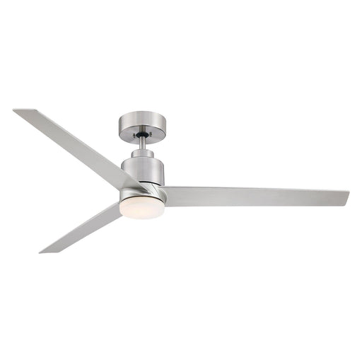 54" Industrial DC Motor Downrod Mount Reversible Ceiling Fan with LED Lighting and Remote Control - ParrotUncle