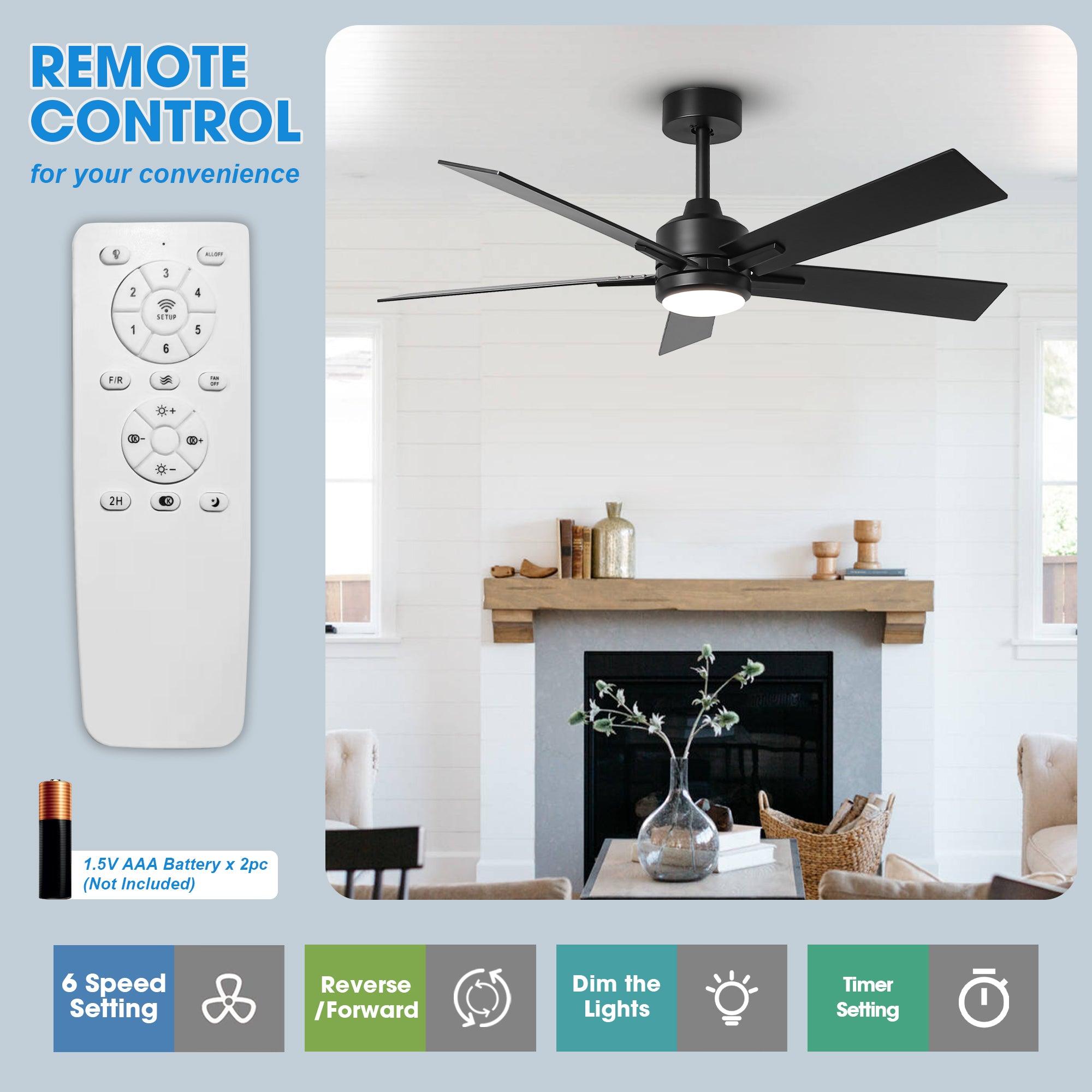 Ventilador de techo moderno de 48