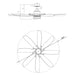 60" Antone Industrial DC Motor Downrod Mount Reversible Ceiling Fan with Lighting and Remote Control - ParrotUncle