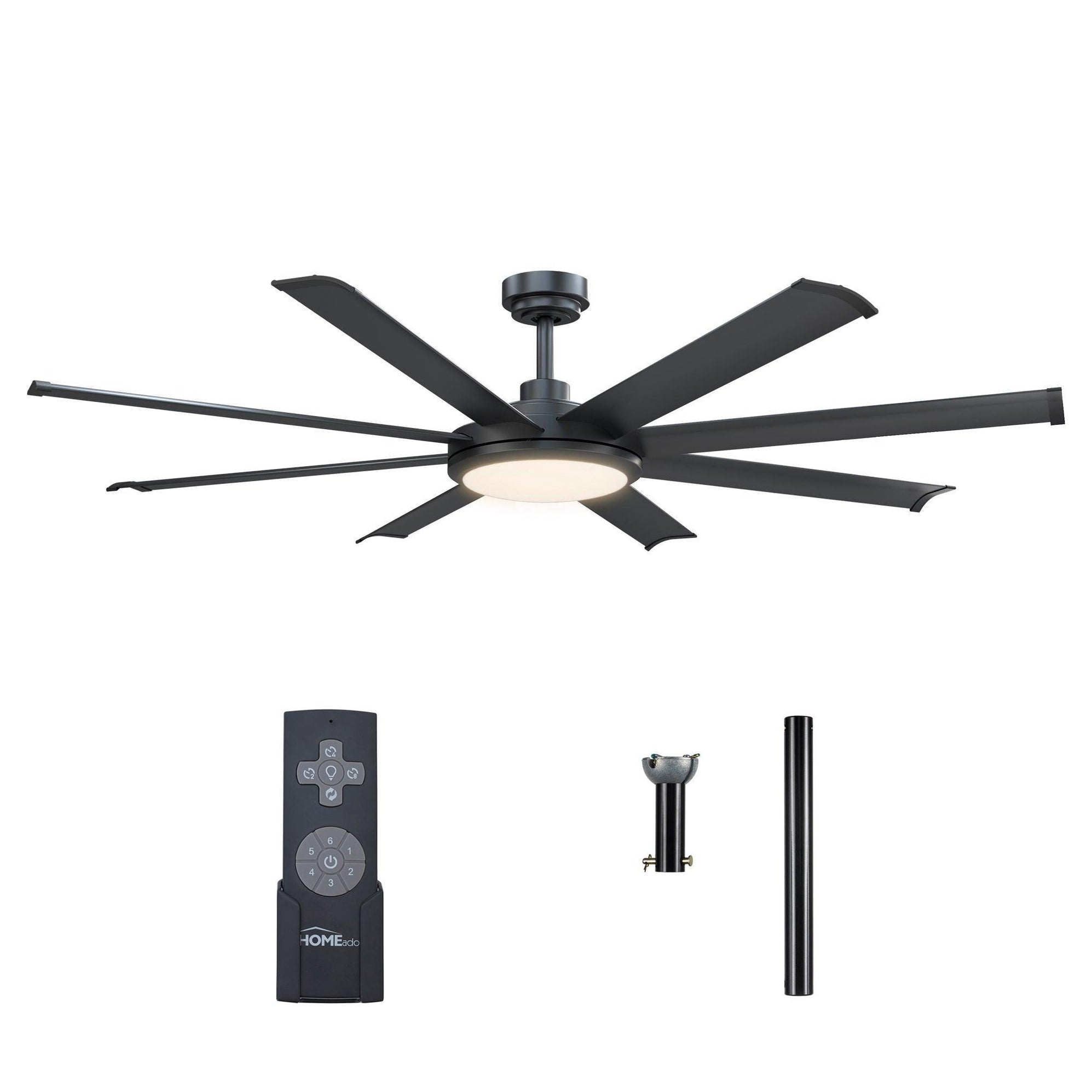 アンファン Parrot Uncle 52 Inch RGB Smart Ceiling Fan with Lights