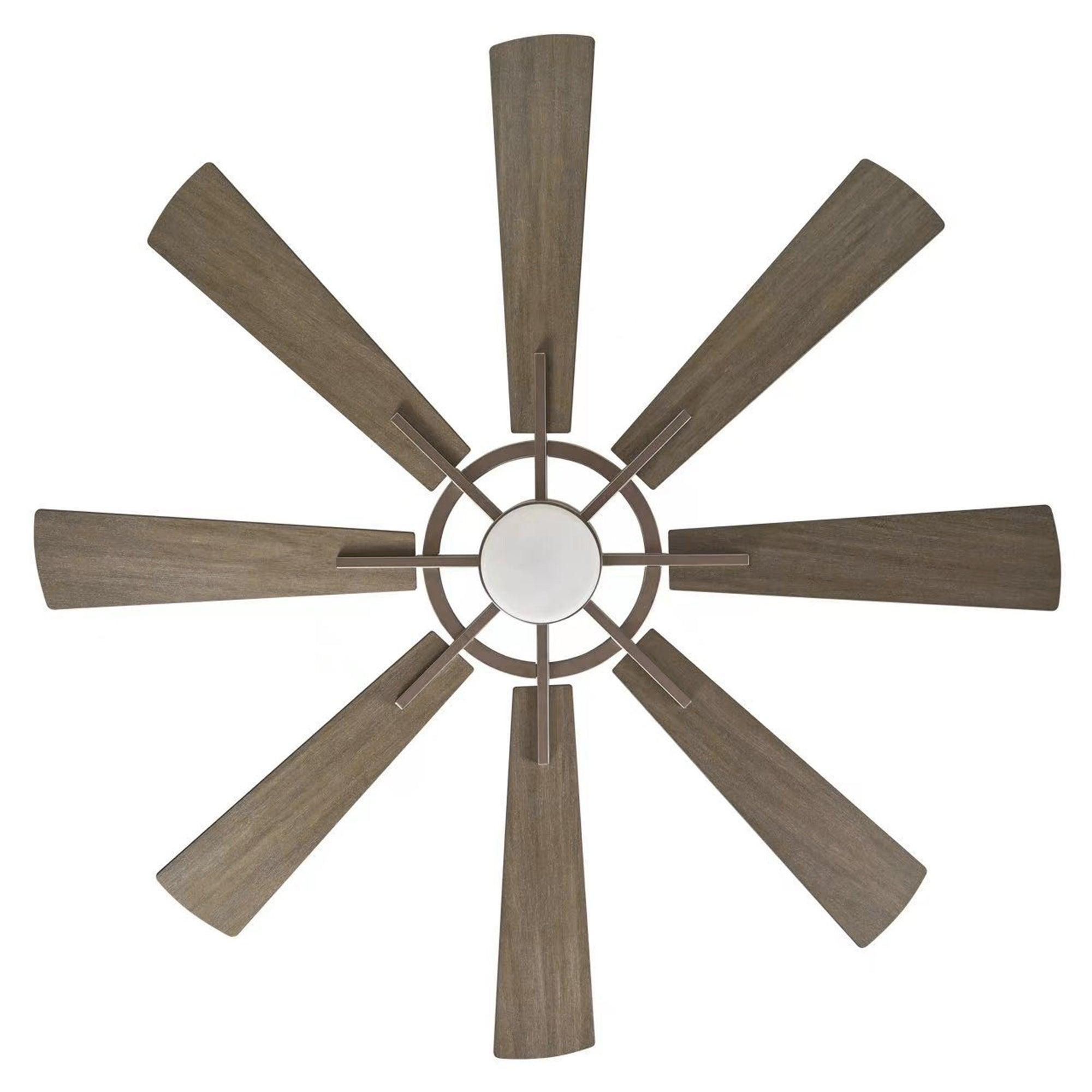 60" Oretha Windmill Modern DC Motor Downrod Mount Reversible Ceiling Fan with Lighting and Remote Control - ParrotUncle