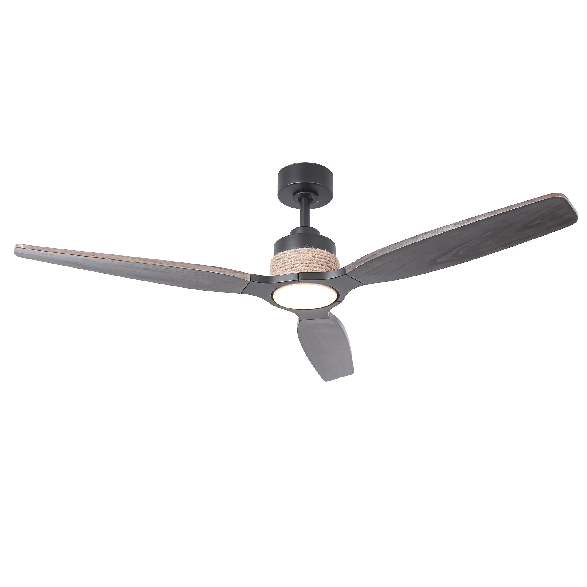 56 Inch Louise Downrod Mount LED Ceiling Fan with Remote Control