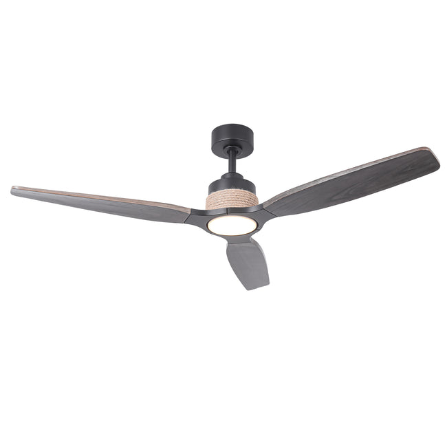 56 Inch Louise Downrod Mount LED Ceiling Fan with Remote Control