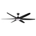 65" Industrial DC Motor Downrod Mount Ceiling Fan with Lighting and Remote Control - ParrotUncle