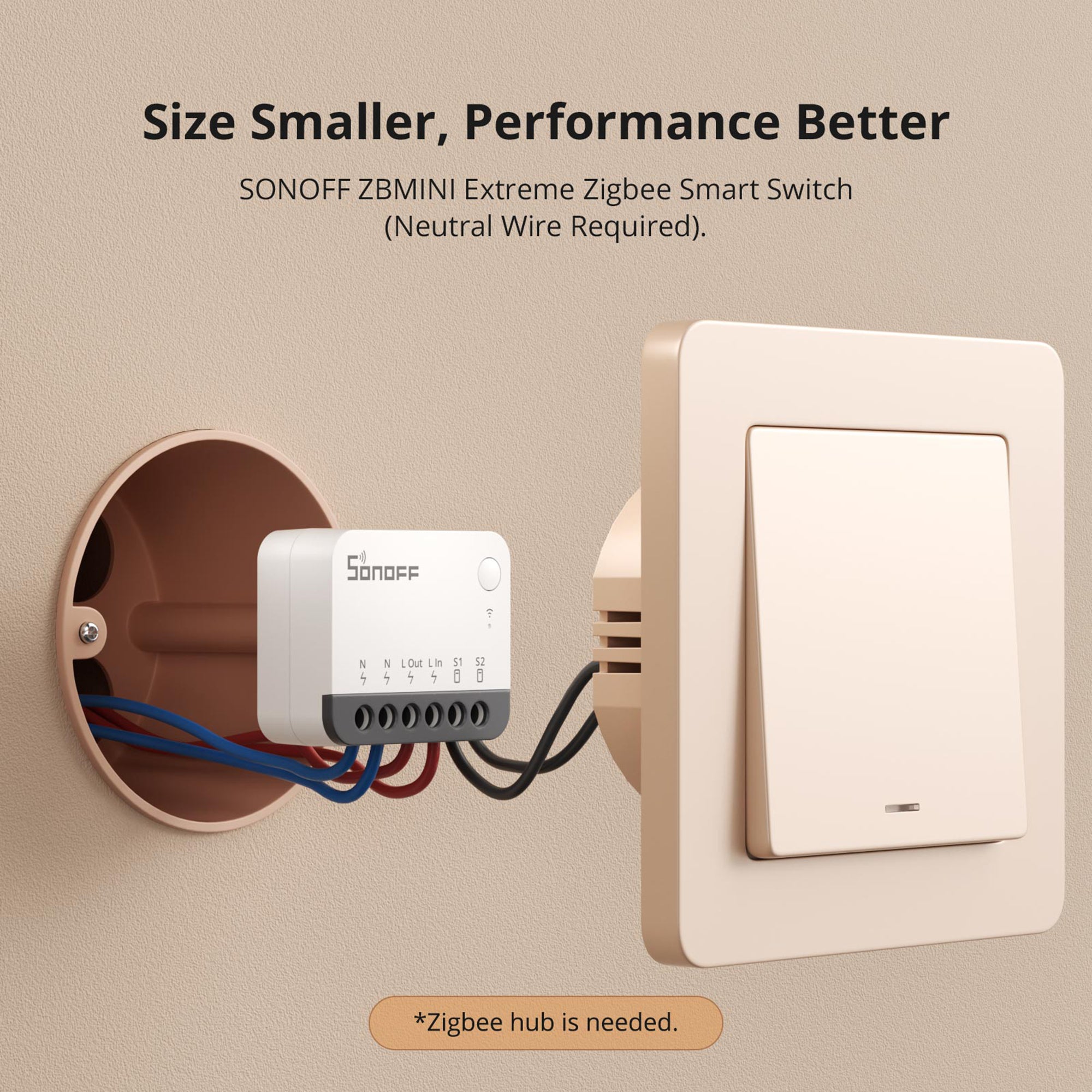 ZBMINI Extreme Zigbee Smart Switch, Neutral Wire Required