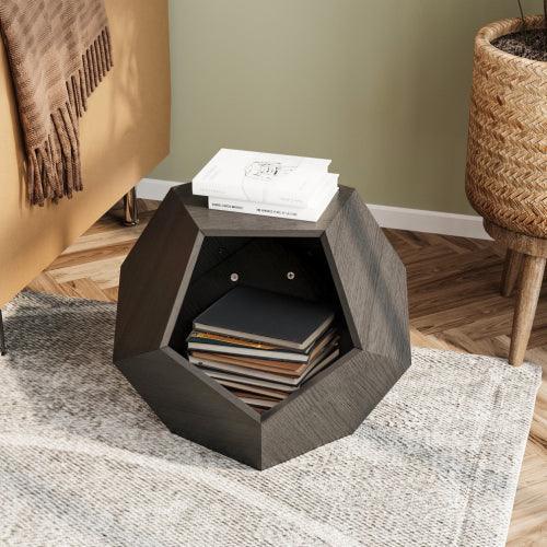 Mueble moderno para mascotas de 25,98 pulgadas, transportador de gatos, mesa auxiliar de sofá, macetero de MDF, mueble multifuncional, zumaque birmano