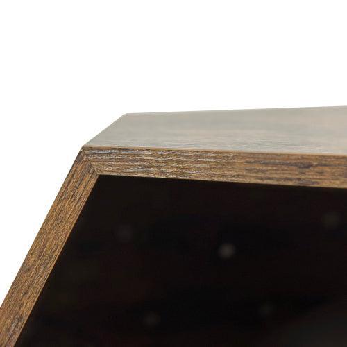 Mueble moderno para mascotas de 25,98 pulgadas, transportador de gatos, mesa auxiliar de sofá, macetero de MDF, mueble multifuncional, zumaque birmano