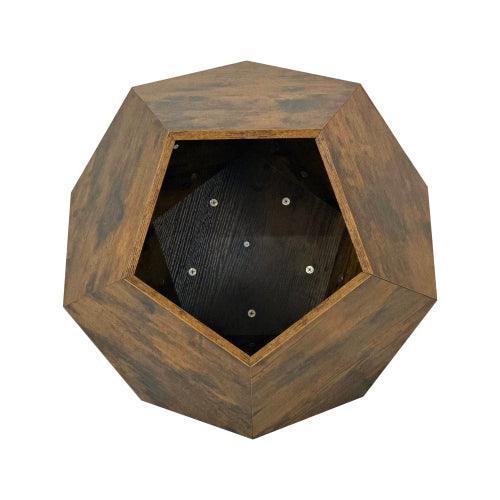 Mueble moderno para mascotas de 25,98 pulgadas, transportador de gatos, mesa auxiliar de sofá, macetero de MDF, mueble multifuncional, zumaque birmano