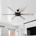 70" Madhya Pradesh Industrial DC Motor Downrod Mount Ceiling Fan with Remote Control - ParrotUncle