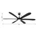 72" Jaydn Modern Satin Nickel DC Motor Downrod Mount Reversible Ceiling Fan with Lighting and Remote Control - ParrotUncle