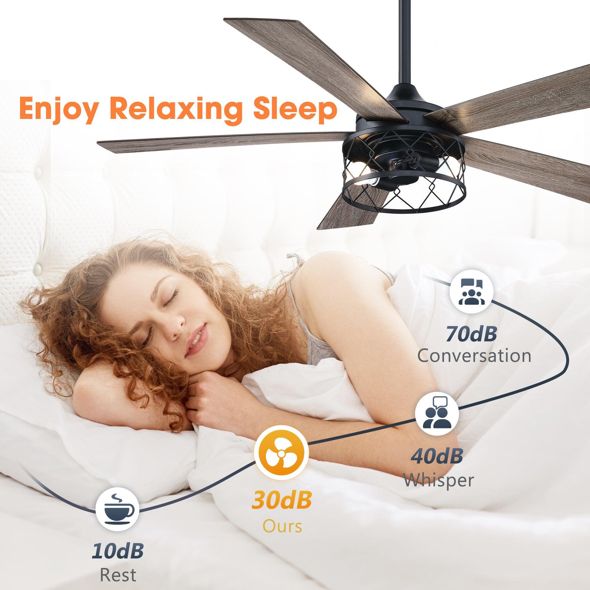 Ventilador de techo reversible Mirelle Farmhouse de 52