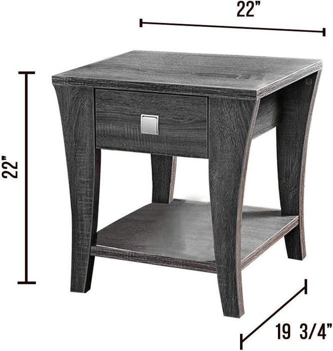 Mesa auxiliar Amity de Furniture of America, gris