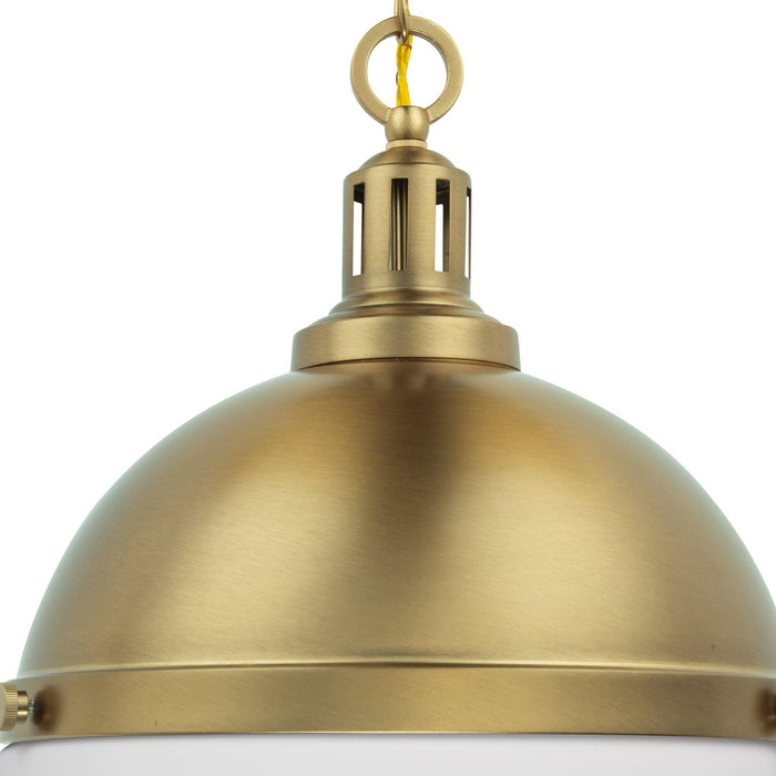 Aaron 12" 2-Light Gold Dimmable Pendant Light