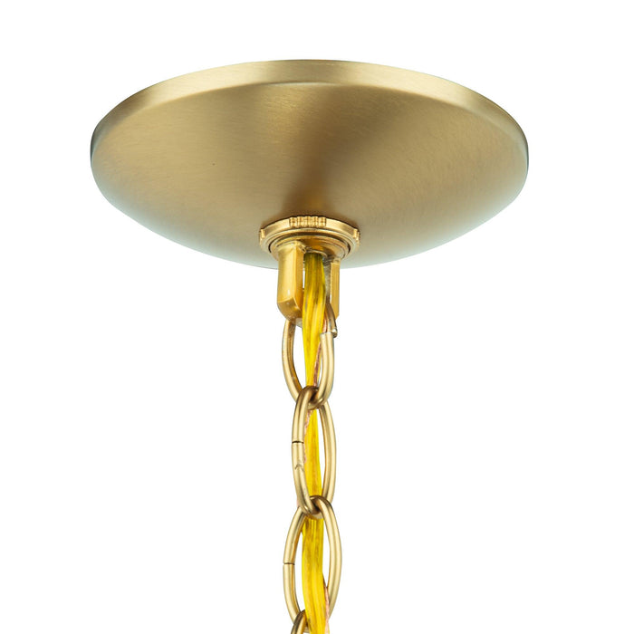Aaron 12" 2-Light Gold Dimmable Pendant Light