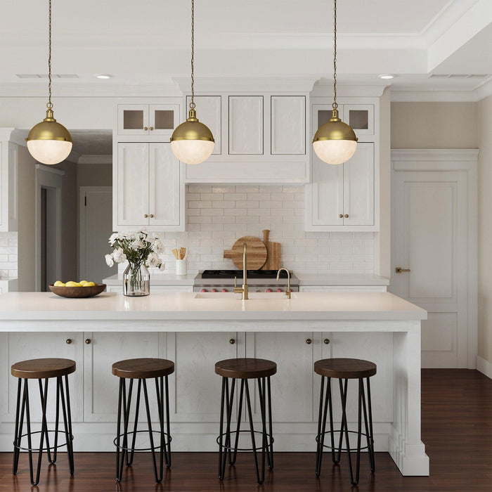 Aaron 12" 2-Light Gold Dimmable Pendant Light