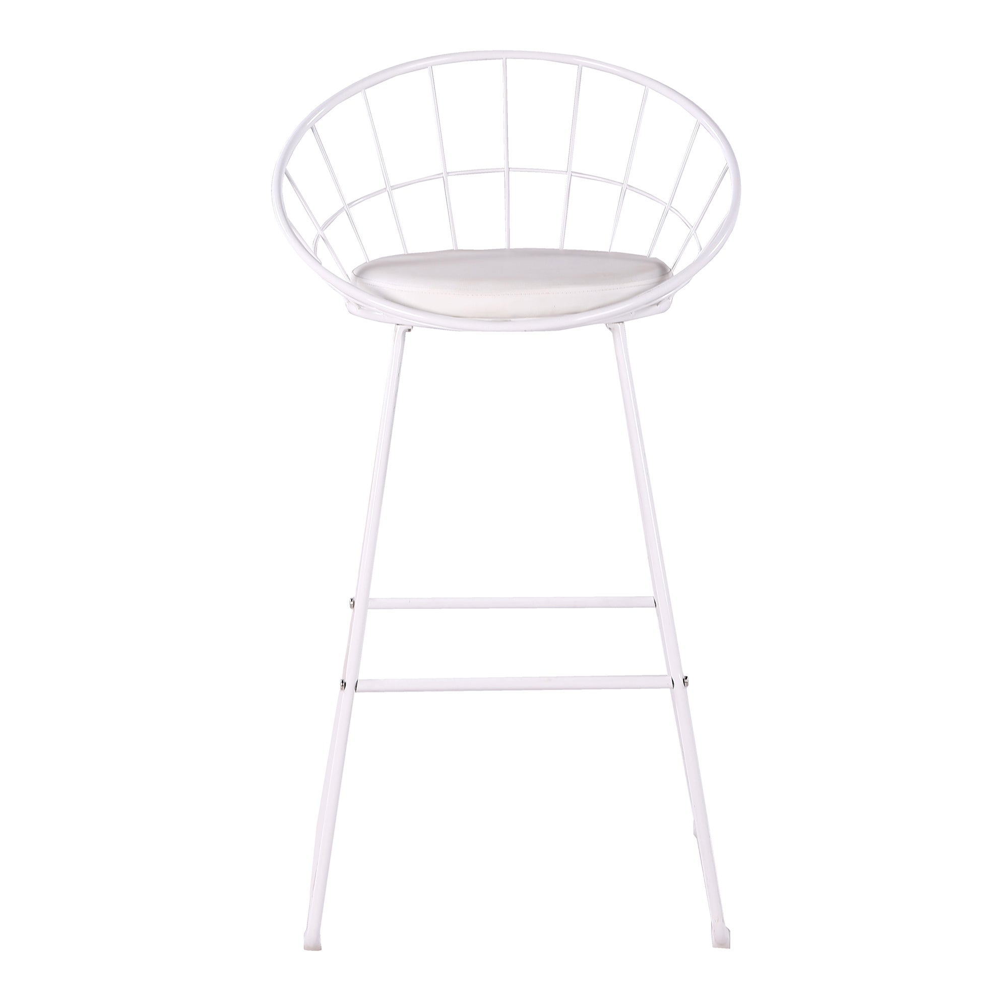 Set of 2 Nordic Bar Wrought Iron Stool Modern Minimalist Barstool