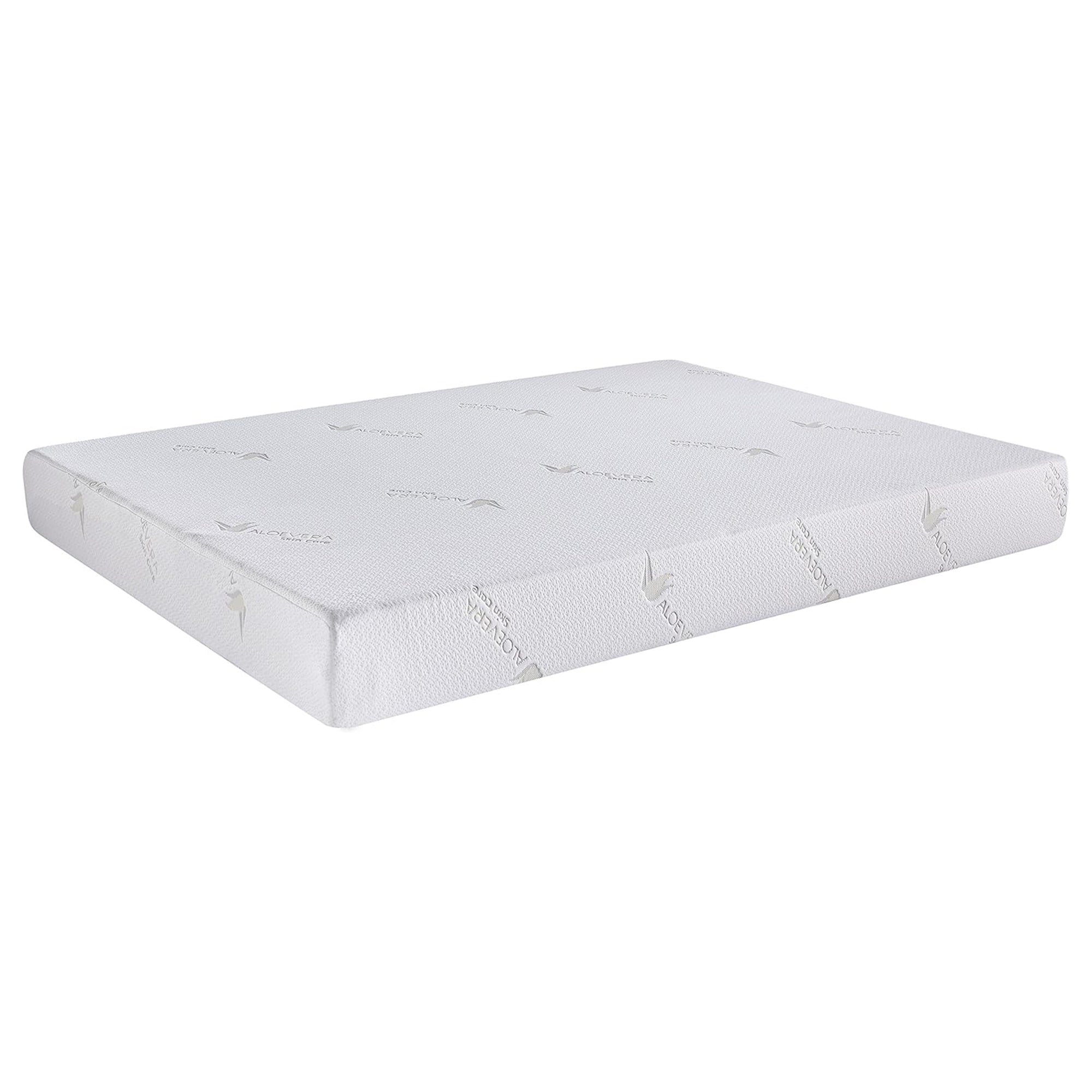 6 Inch Aloe Vera Infused Memory Foam Twin Mattress with 3-Layer Extra Firm Support