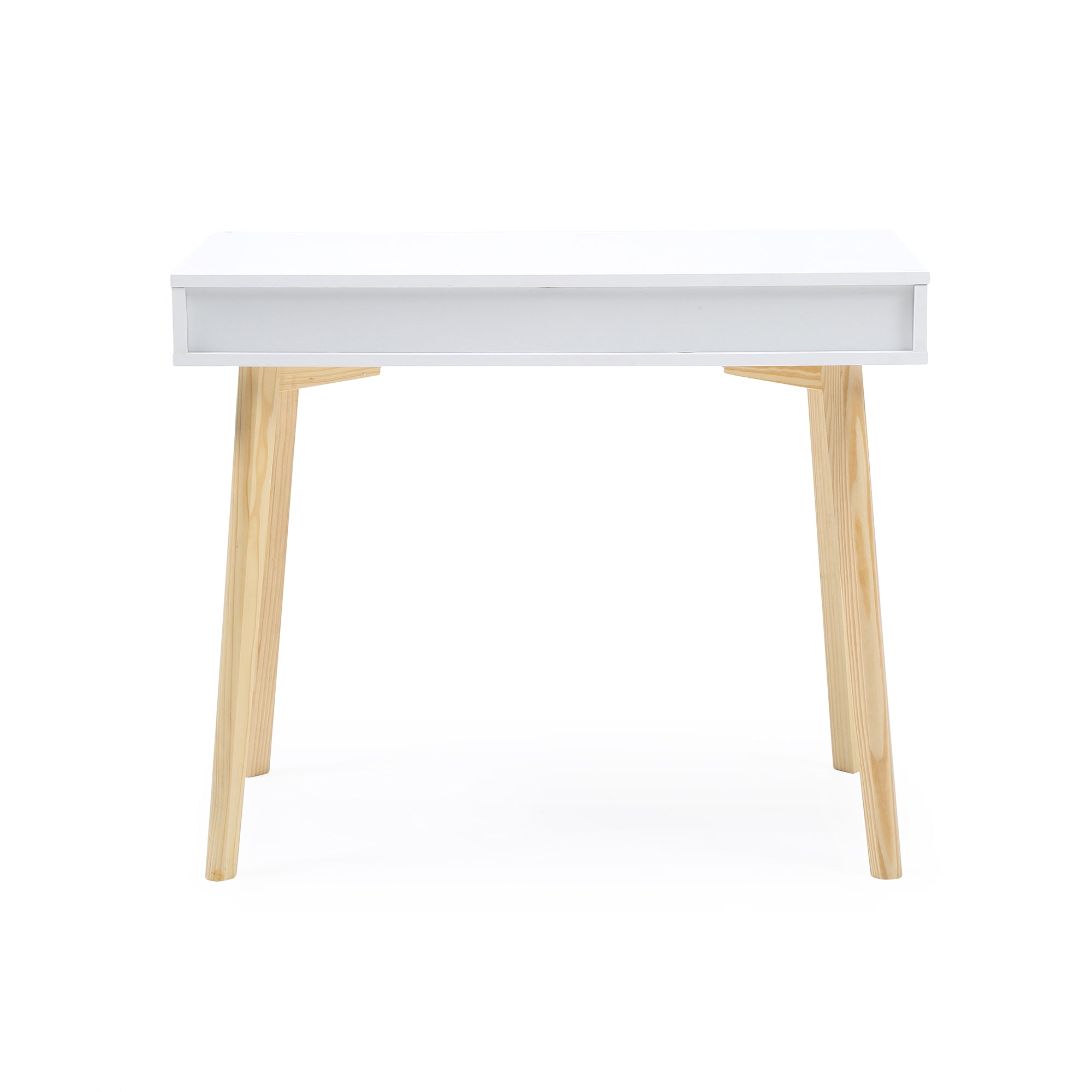 Juego de mesa de comedor de 5 piezas de madera maciza de caucho de 48" de ancho con respaldo de silla en forma de diamante
