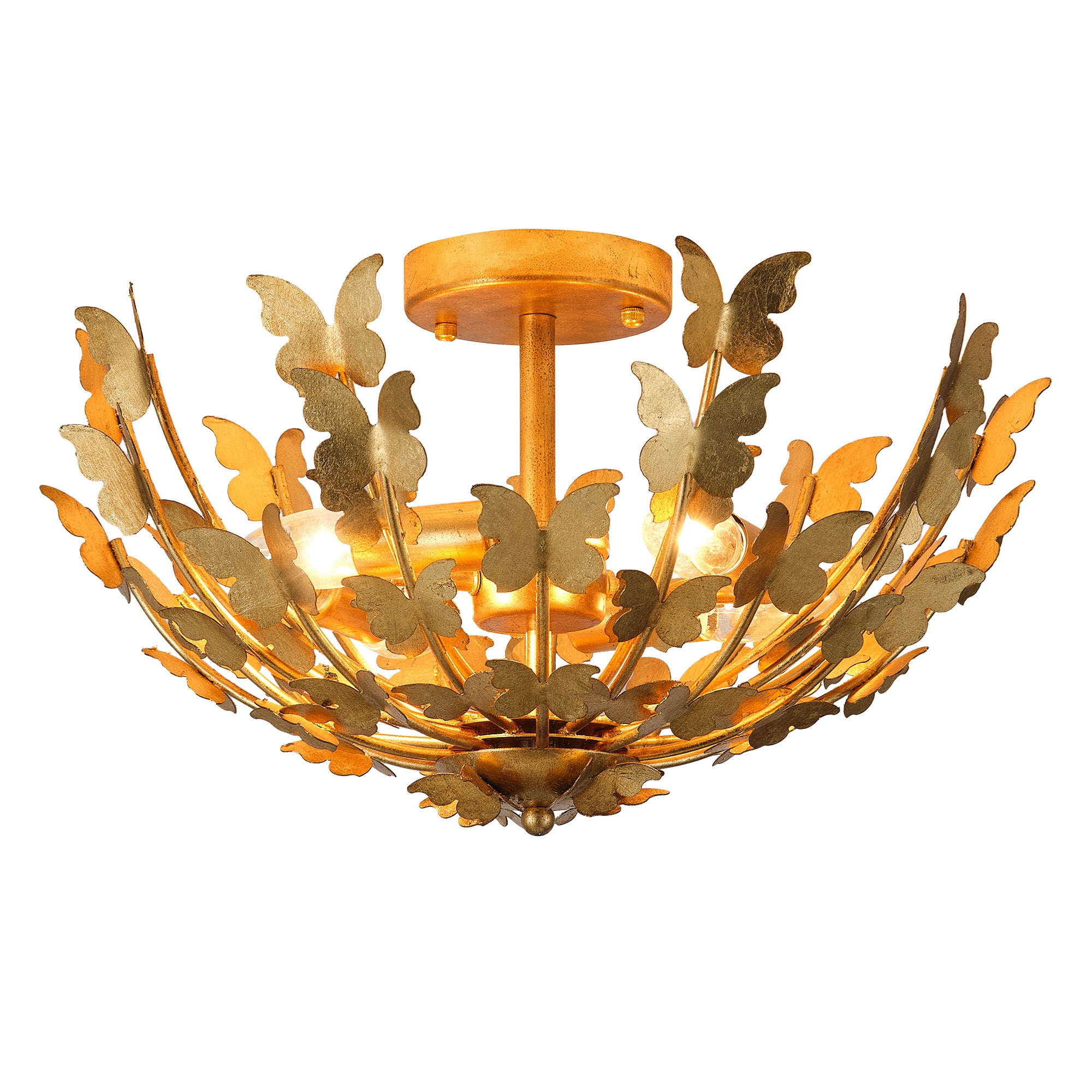 18 Inch Betsy 4-Light Semi-Flush Mount Ceiling Light