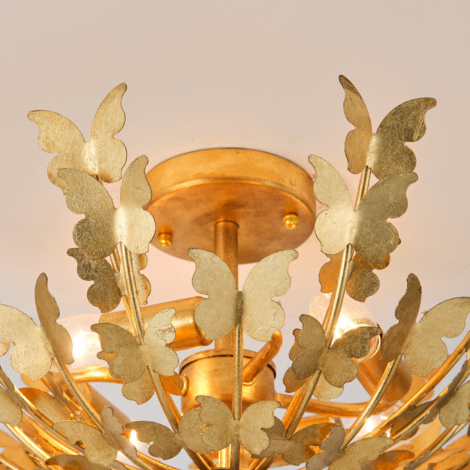 18 Inch Betsy 4-Light Semi-Flush Mount Ceiling Light