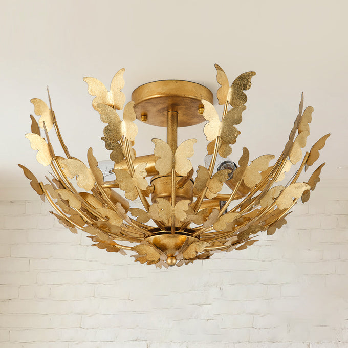 18 Inch Betsy 4-Light Semi-Flush Mount Ceiling Light