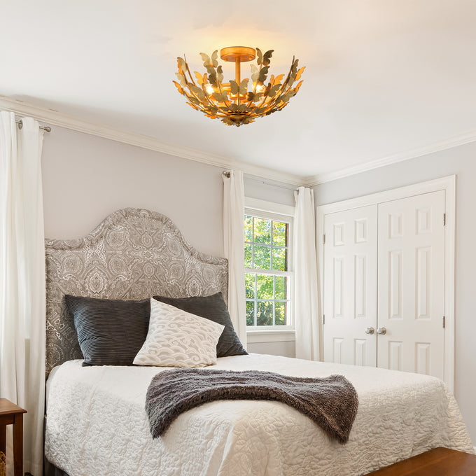 18 Inch Betsy 4-Light Semi-Flush Mount Ceiling Light