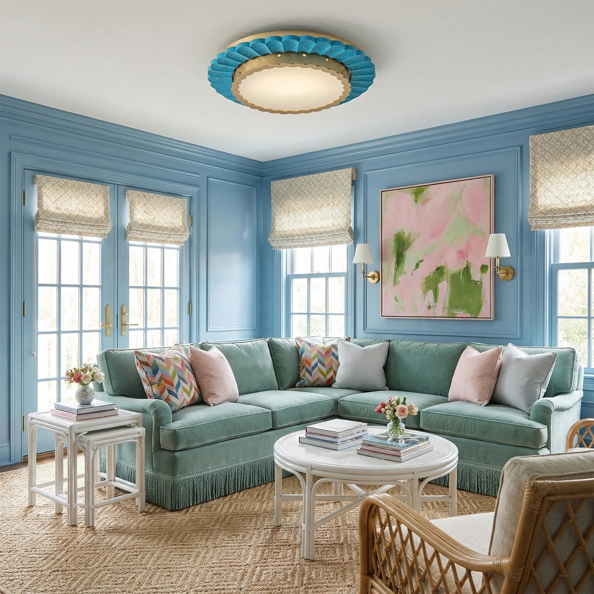 20" Poppy Modern Flush Mount LED Light