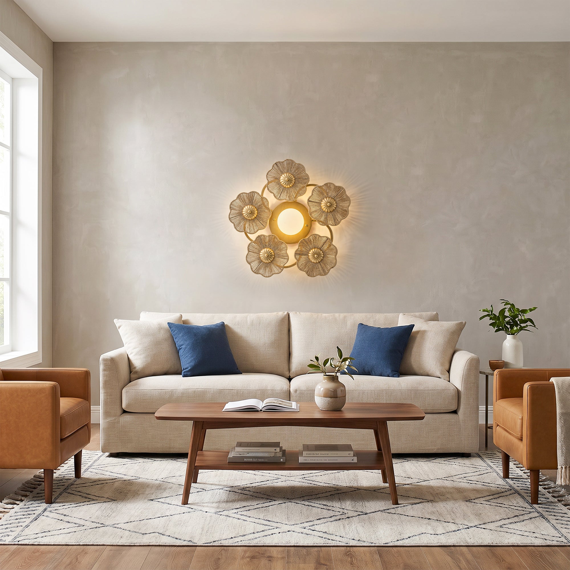 Avery 6-Light Bohemian Flush Mount Ceiling Light & Wall Sconce