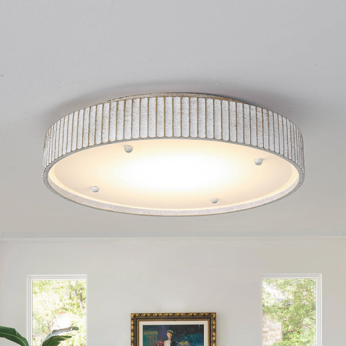 Lámpara LED empotrada moderna blanca de 18 pulgadas