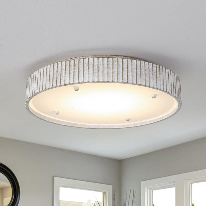 Lámpara LED empotrada moderna blanca de 18 pulgadas