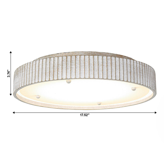 Lámpara LED empotrada moderna blanca de 18 pulgadas