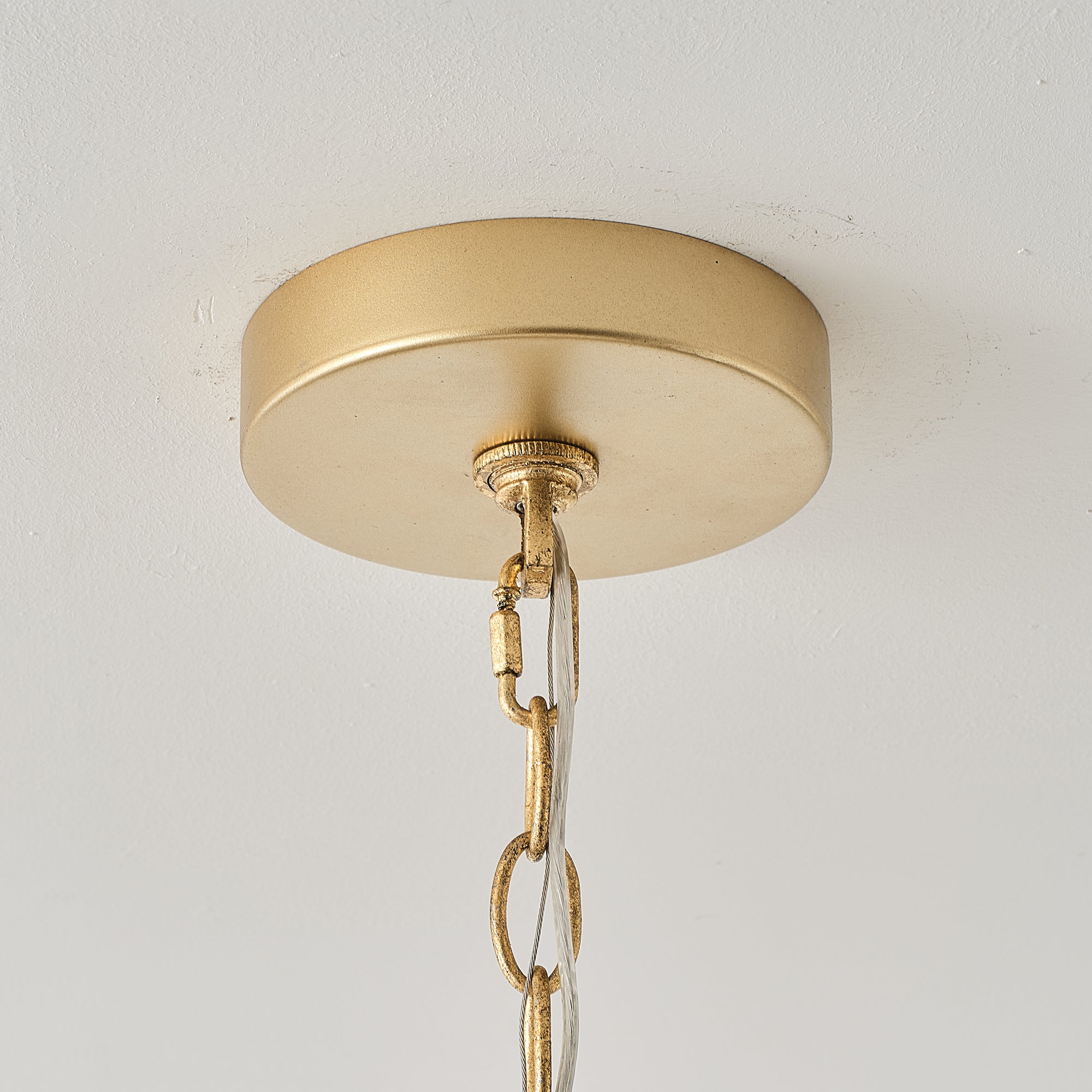 Arvin 7-Light Golden Botanical Flower Petal Chandelier