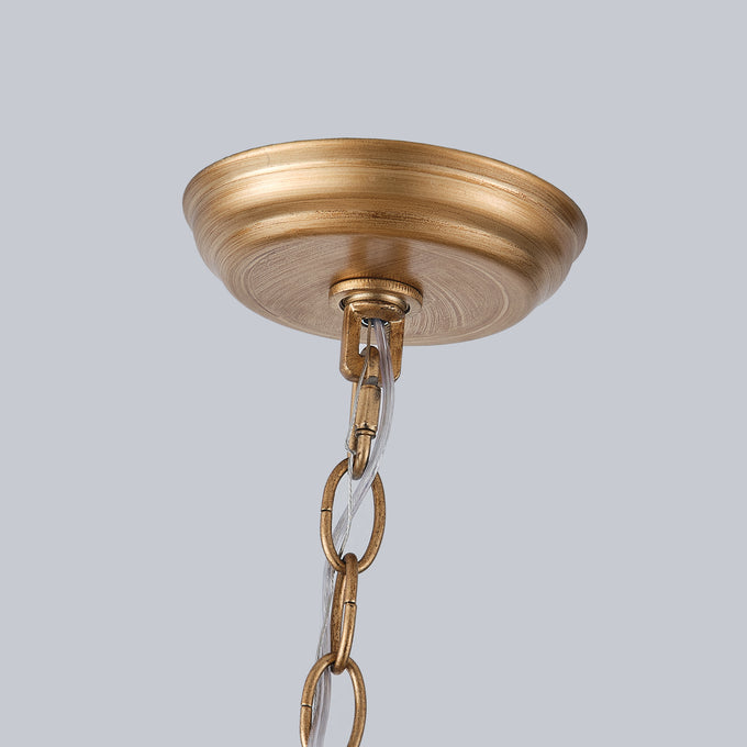32 Inch Nelly 9-Light Bohemia Wood Beaded Chandelier