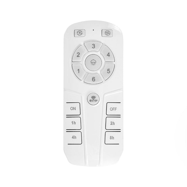 20 Inch White Farmhouse Handmade Wooden Beads Flush Mount Ceiling Fan with APP Remote Control and Lighting
