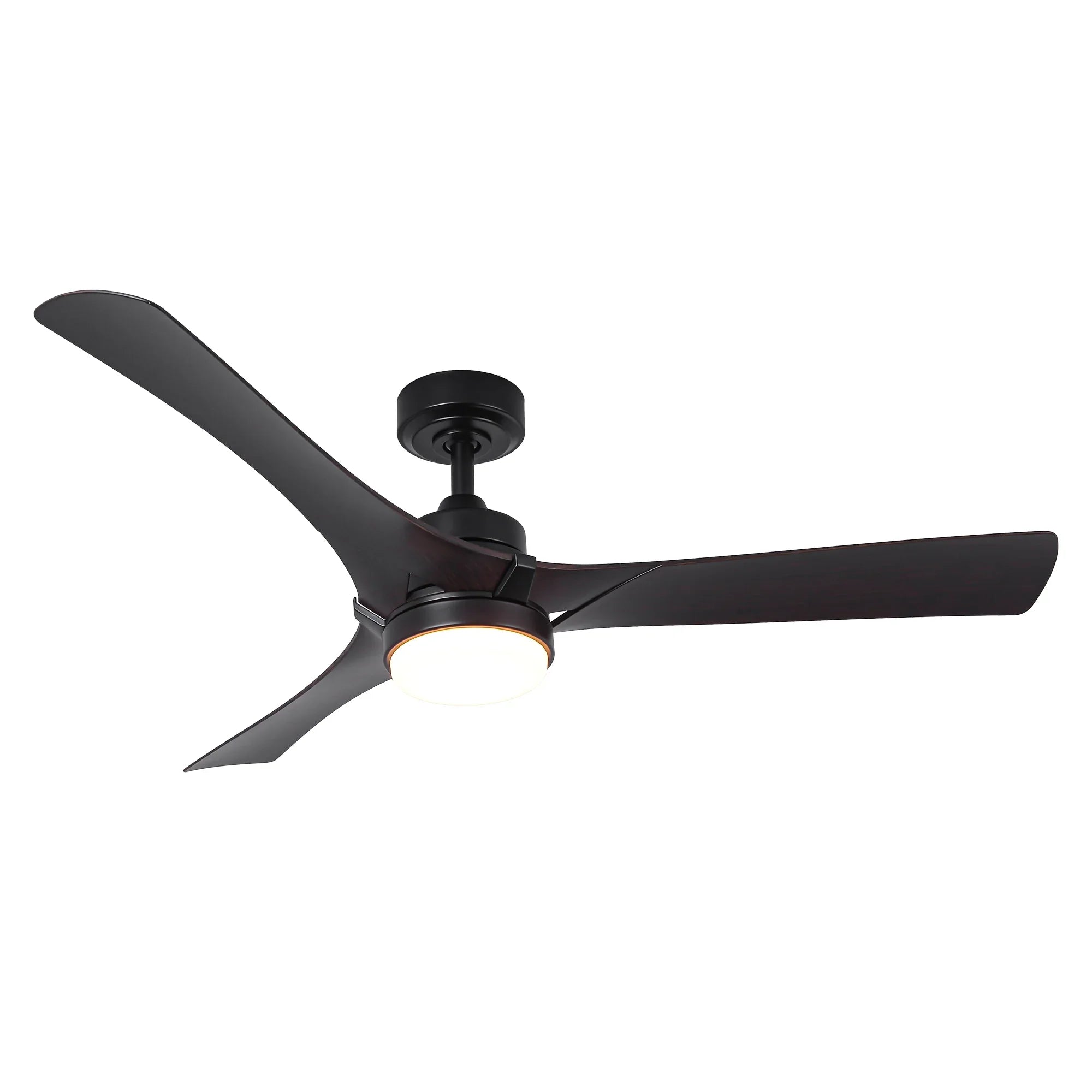 52 Inch Ivy Industrial Downrod Mount LED Ceiling Fan with Remote Control