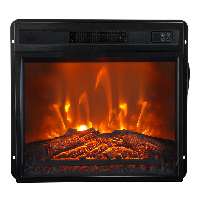 Moderno mueble para TV LED de 66" con chimenea eléctrica de 23" para sala de estar