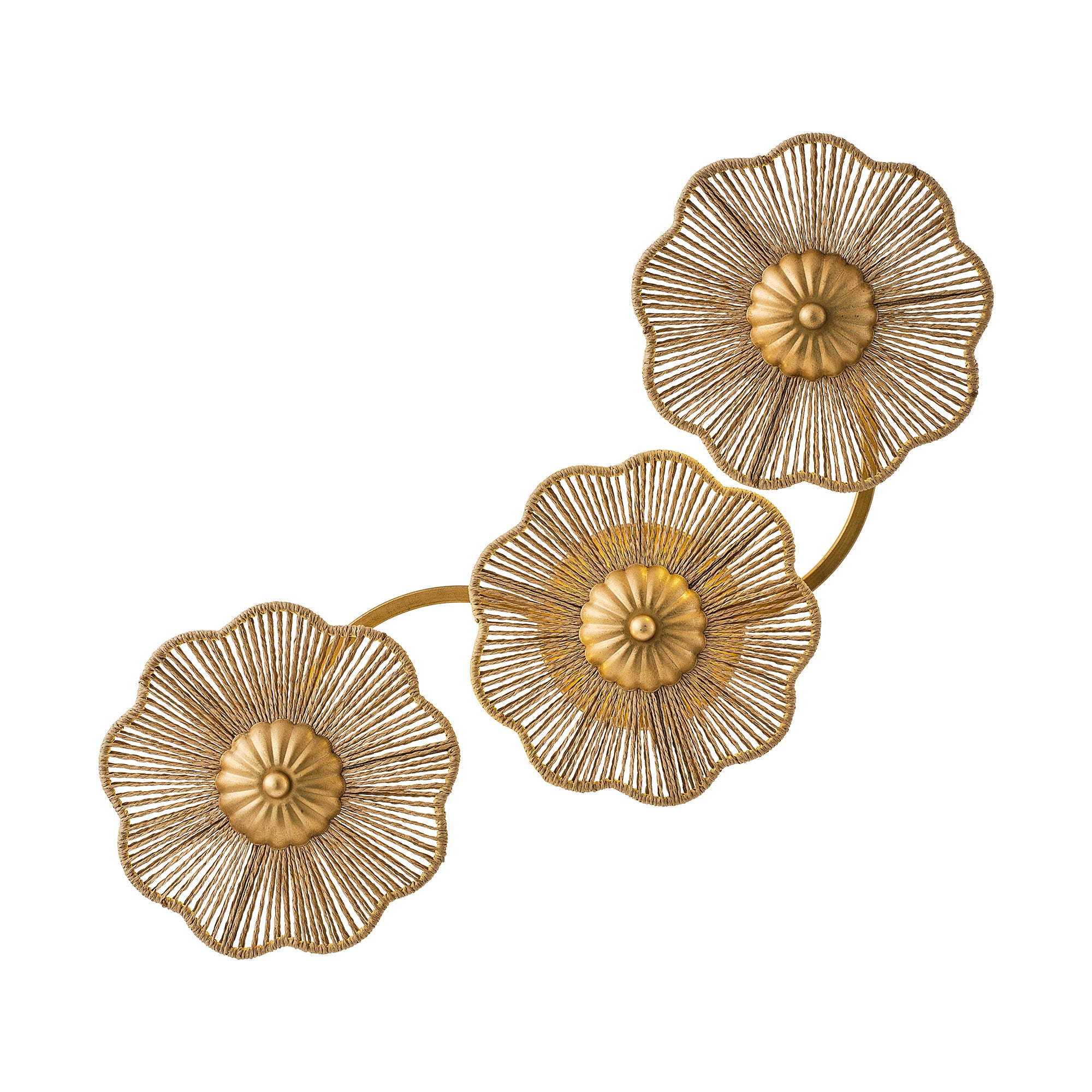Amos 3-Light Bohemian Golden Wall Sconce Lighting