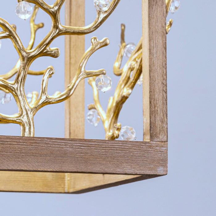 Lámpara colgante moderna de 4 luces con ramas