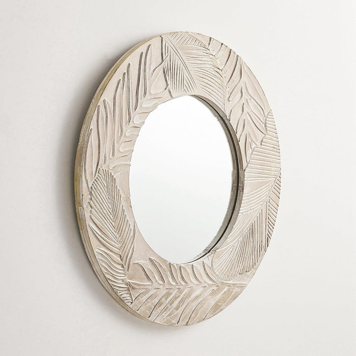 Decoración redonda de madera de la pared del espejo de Traditioanl